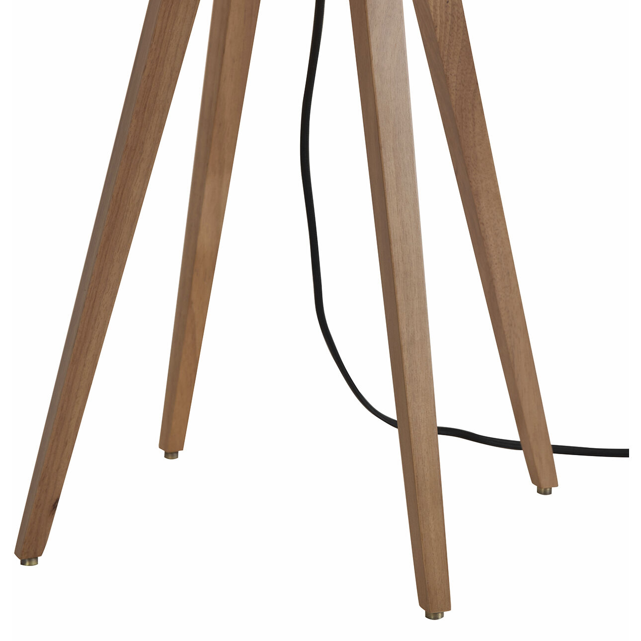 Quattro 61 inch 23.00 watt Natural Ash Wood and Weathered Brass Floor Lamp Portable Light